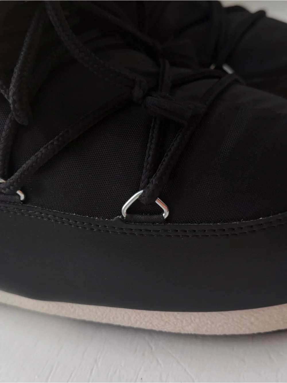 Moon Boot Black and White Women's Winter Snow Boots